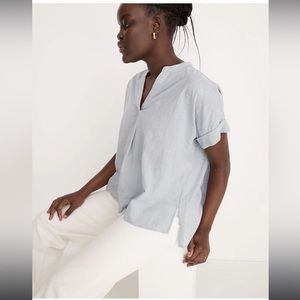 Embroidered Lakeline Popover Shirt